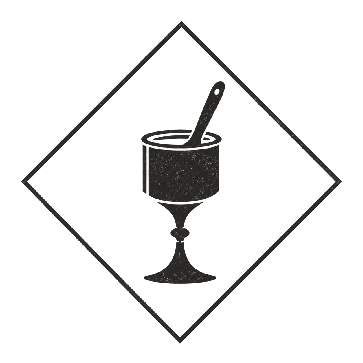 Chalice Painting — diamond, paint can and chalice